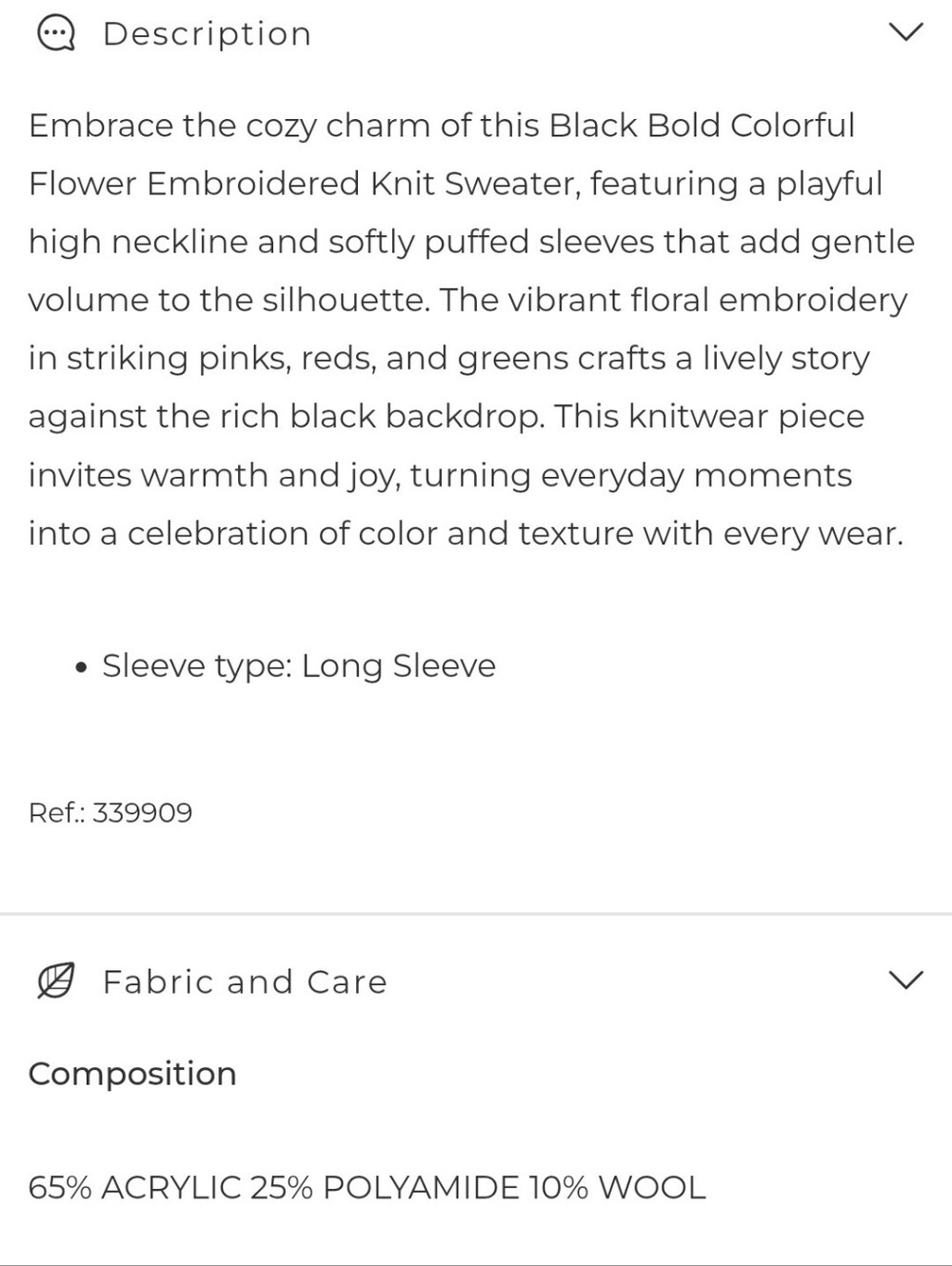 🌸🩷FARM Rio Black Knit Sweater - Picture 5 of 9